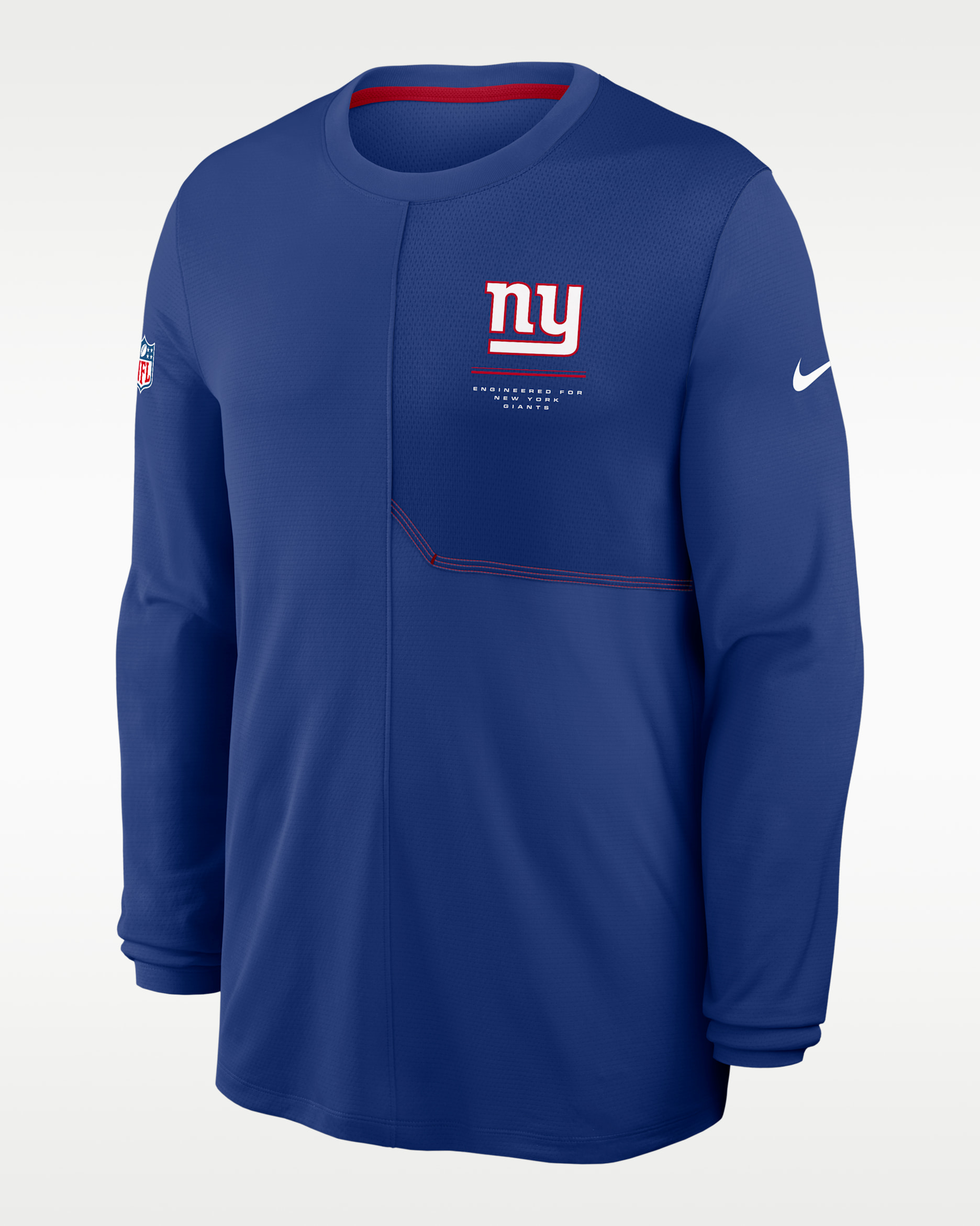 New York Giants Sideline Coach Men's Nike Dri-FIT NFL Long-Sleeve